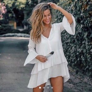 Zara White Tunic